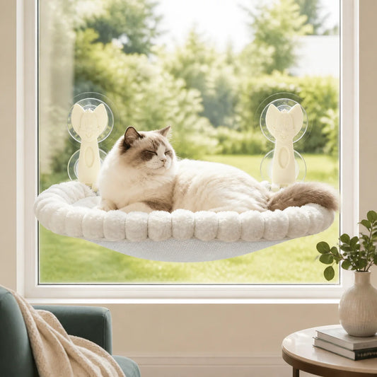 CLICK&GRAB Foldable Cat Window Hammock