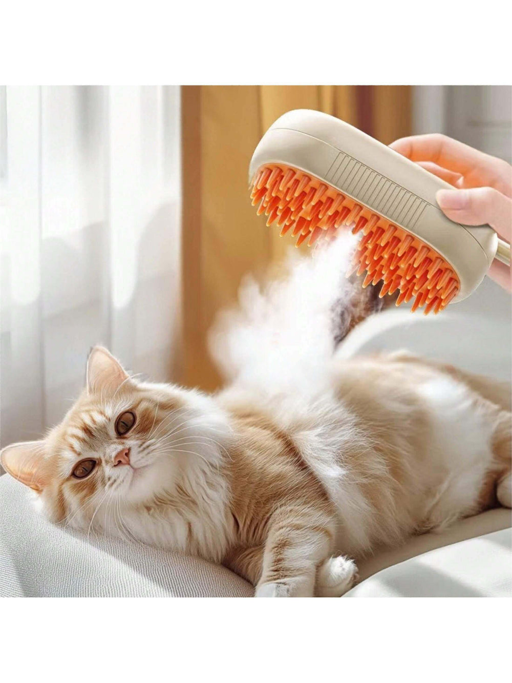 CLICK&GRAB Steam Mist Grooming Brush